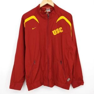 Nike USC Trojans Fit Storm Windbreaker Light Jacket NCAA Red Yellow Men's S